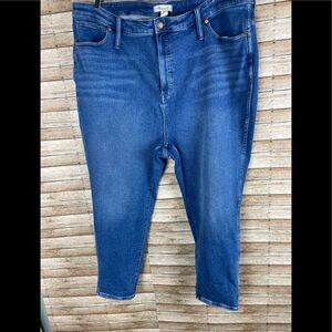 Madewell Curvy Stovepipe Crop sz 37